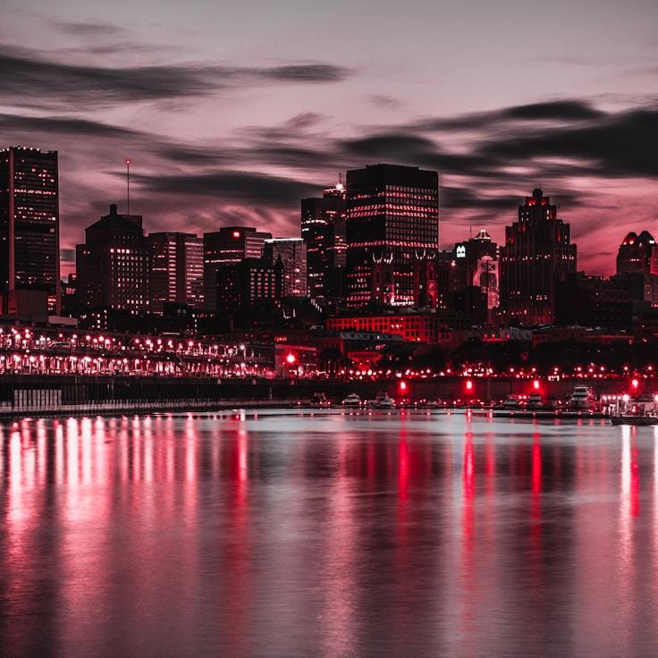 City skyline in Amsterdam, Netherlands